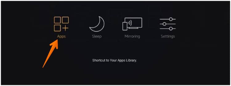 Click on Apps Icon