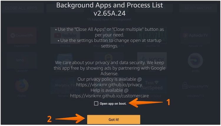 Click on Got It Option