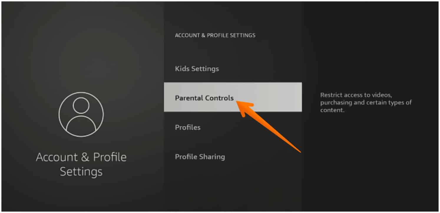 Click on Parental Controls