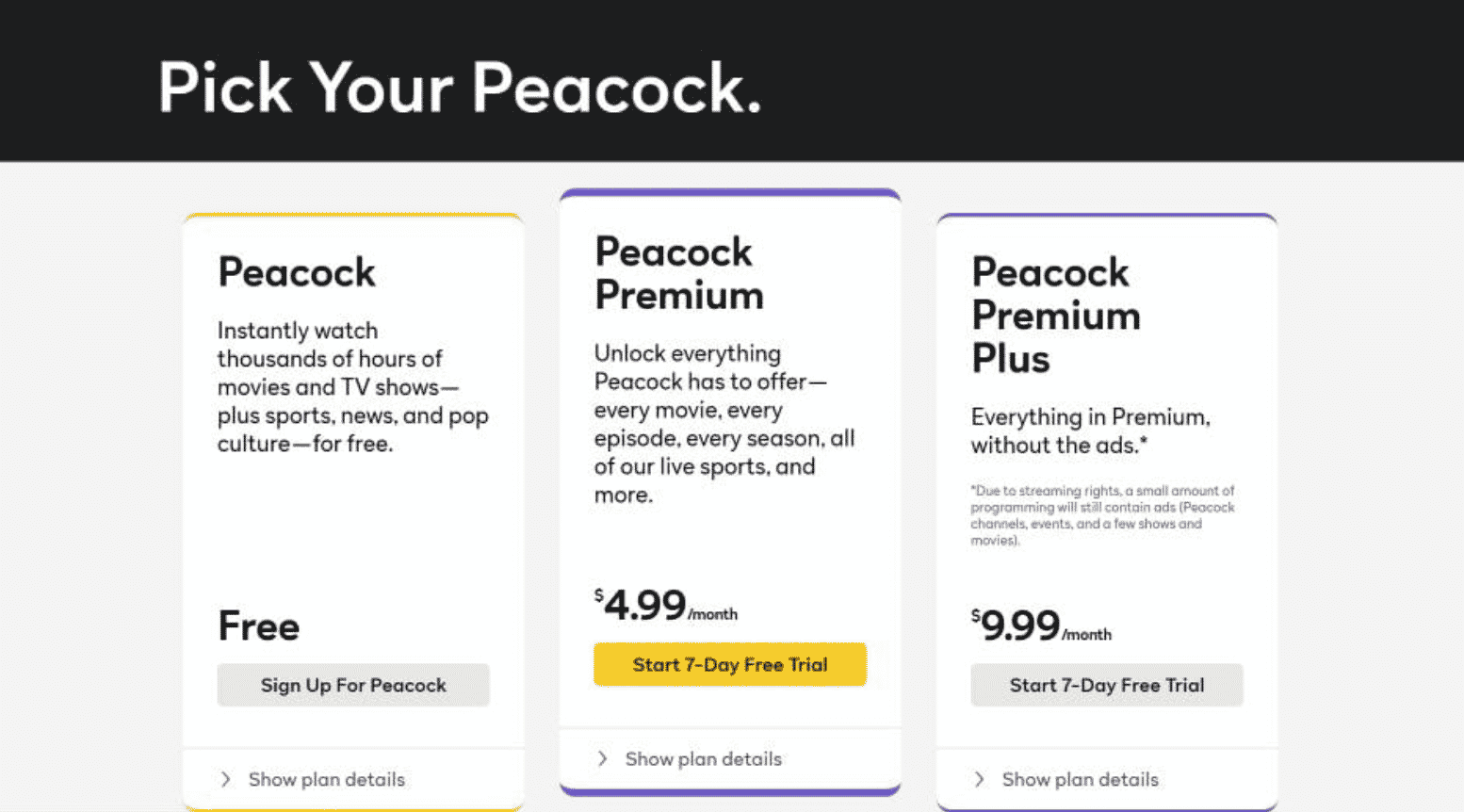 Peacock TV Monthly Subscription