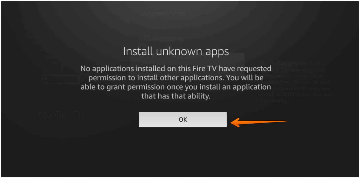 Click OK to Install Unknown Apps